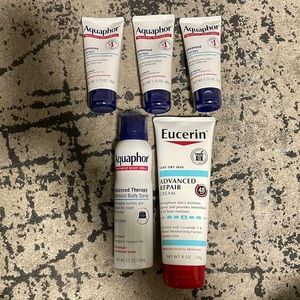 Aquaphor and moisturizer
